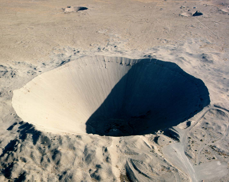 Illustration for article titled See Nevada's Hellish Nuclear Moonscape From Above